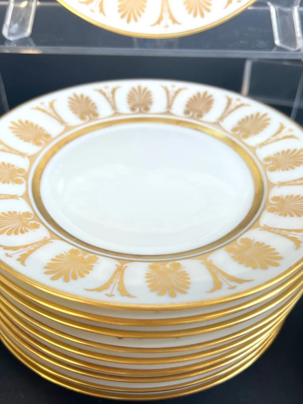 Vintage Richard Ginori Italian Pompei 22k Gold - 30 Piece Tea Set